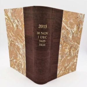 Art et Reliure de Lautrec Notaires Livre debout