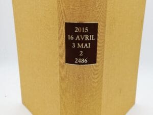 Art et Reliure notaires toile traditionnelle jaune