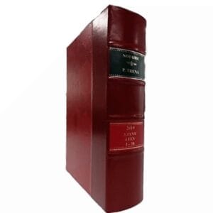 Art et Reliure de Lautrec notaires livre cuir rouge