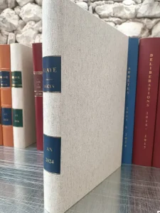 Art et Reliure de Lautrec Mairies et Collectivités registre blanc cuir