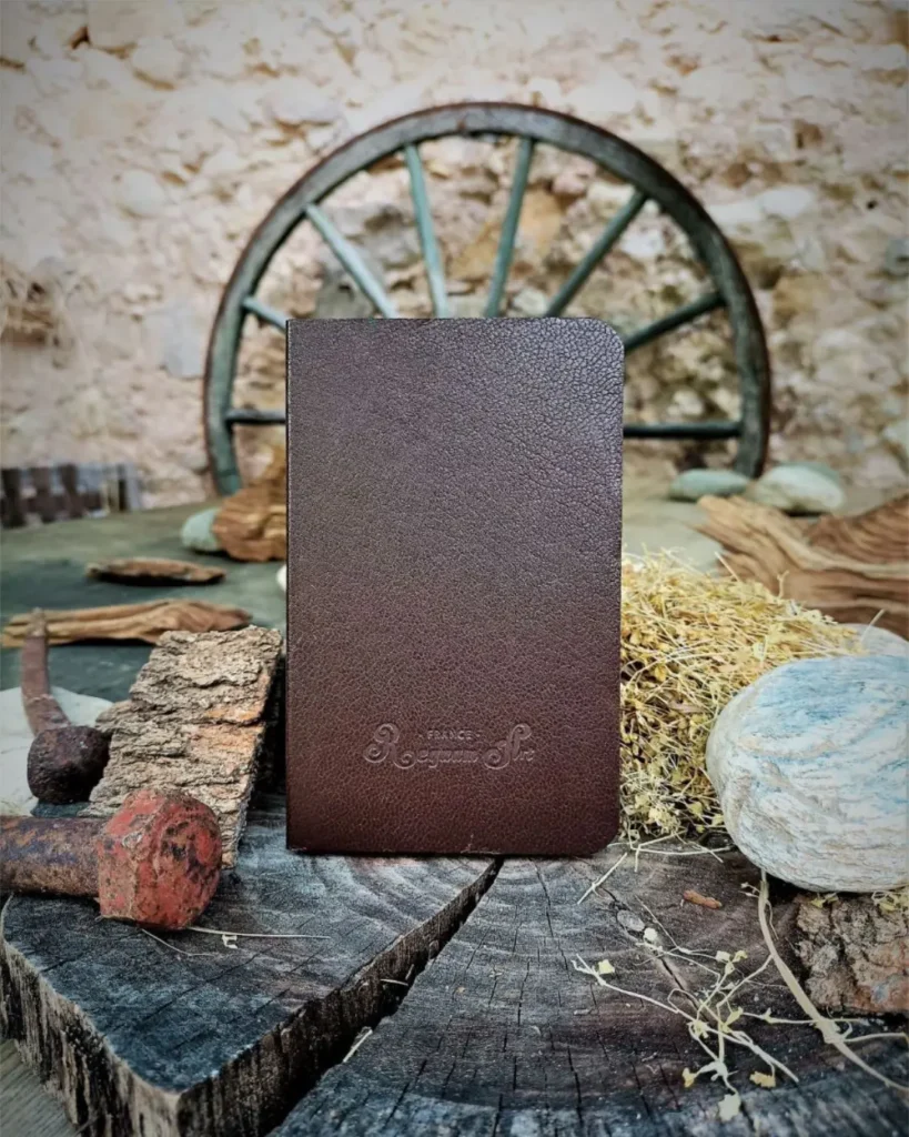 Art et Reliure Carnet de Notes - Petit modèle marron foncé
